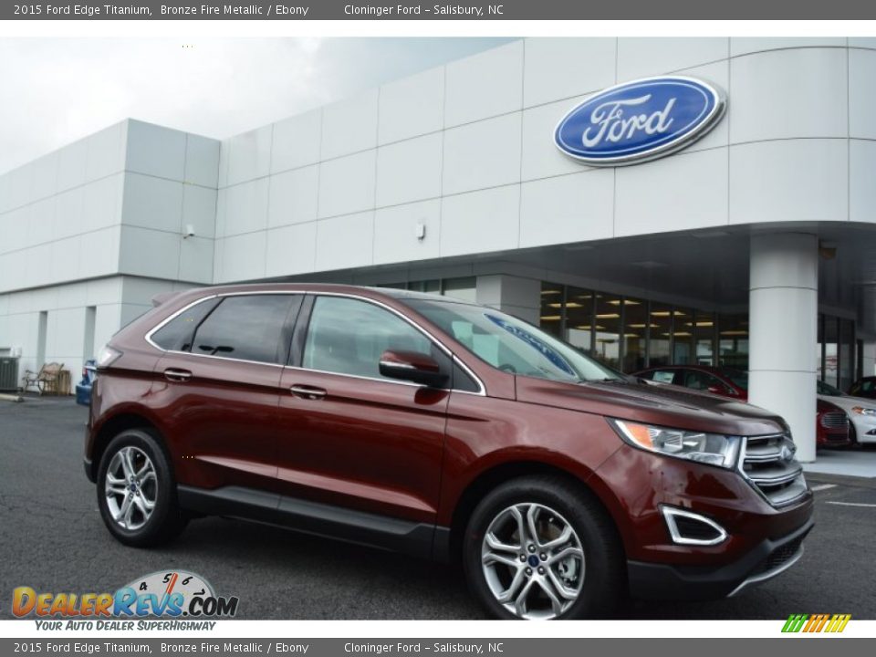 Front 3/4 View of 2015 Ford Edge Titanium Photo #1