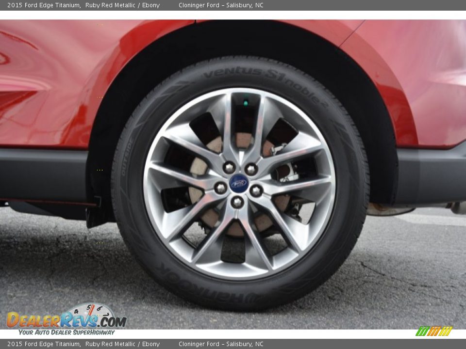 2015 Ford Edge Titanium Ruby Red Metallic / Ebony Photo #5