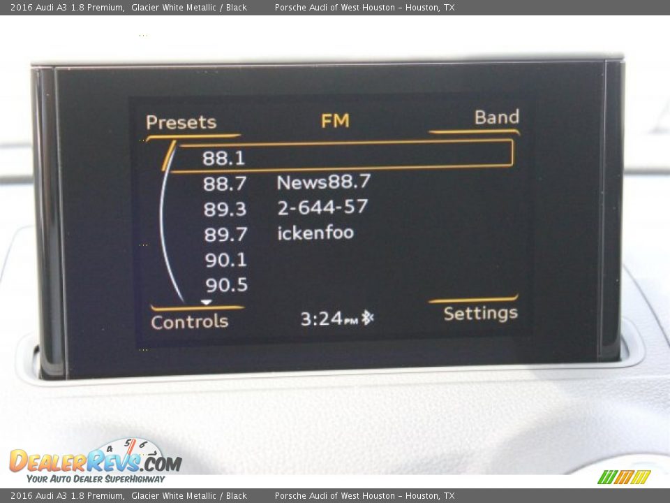 2016 Audi A3 1.8 Premium Glacier White Metallic / Black Photo #20