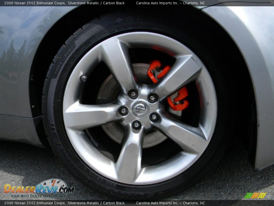 2006 Nissan 350Z Enthusiast Coupe Silverstone Metallic / Carbon Black Photo #22