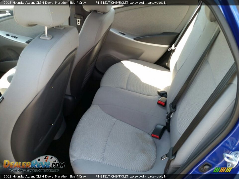 2013 Hyundai Accent GLS 4 Door Marathon Blue / Gray Photo #11