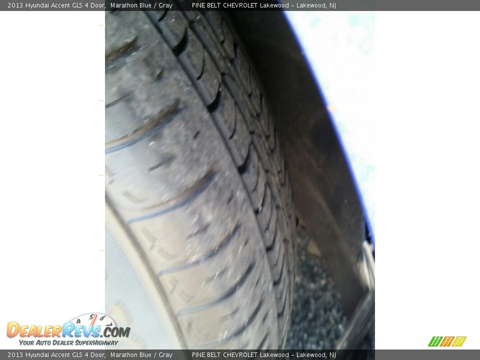 2013 Hyundai Accent GLS 4 Door Marathon Blue / Gray Photo #20
