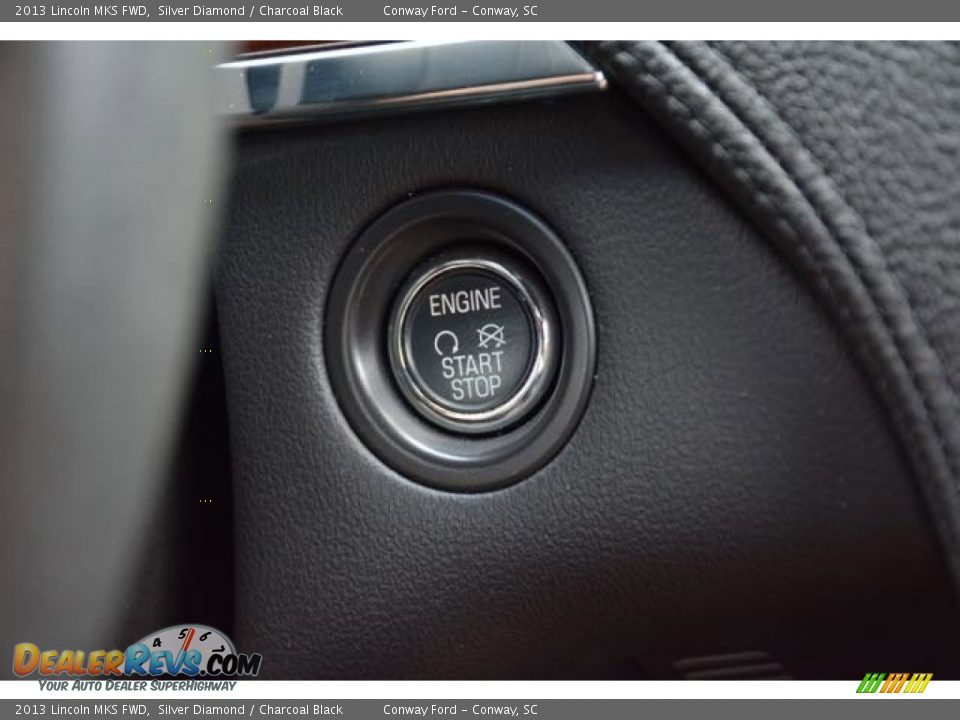 2013 Lincoln MKS FWD Silver Diamond / Charcoal Black Photo #34