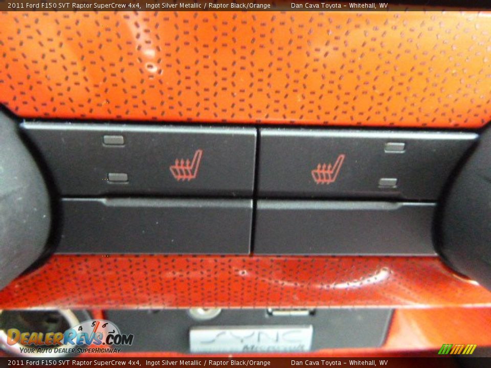 2011 Ford F150 SVT Raptor SuperCrew 4x4 Ingot Silver Metallic / Raptor Black/Orange Photo #20