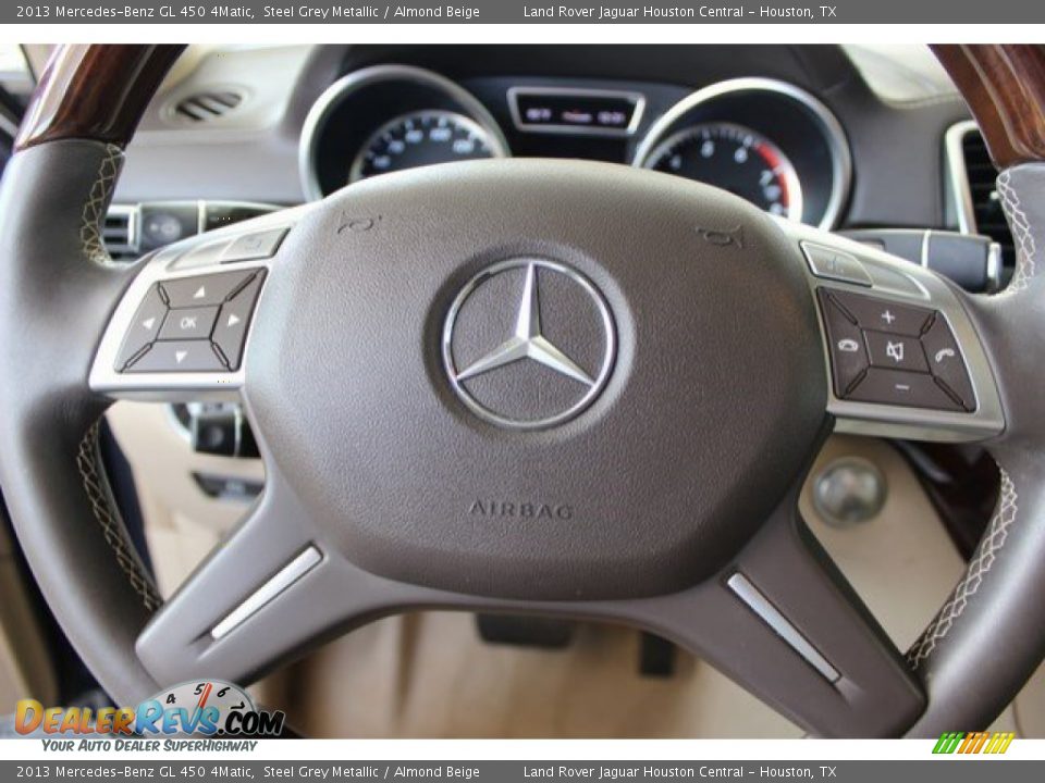 2013 Mercedes-Benz GL 450 4Matic Steel Grey Metallic / Almond Beige Photo #19