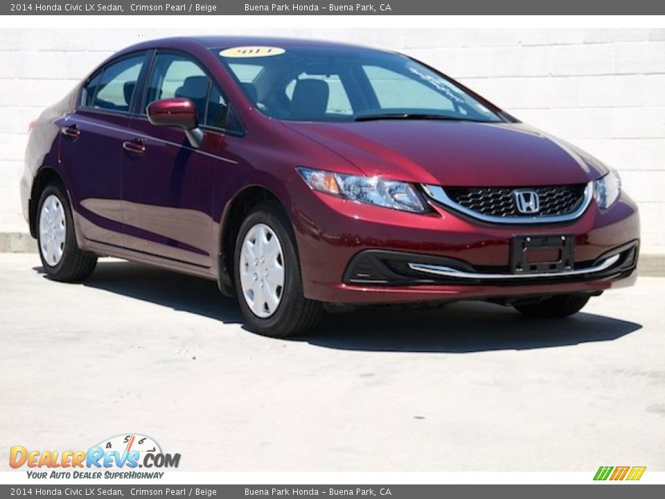 Front 3/4 View of 2014 Honda Civic LX Sedan Photo #1