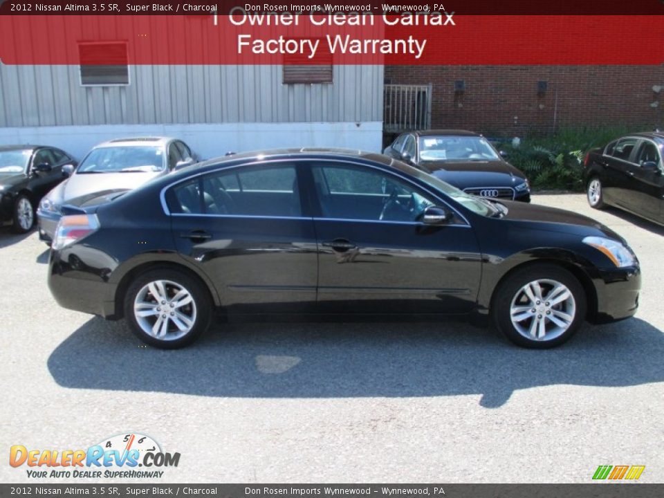 2012 Nissan Altima 3.5 SR Super Black / Charcoal Photo #2