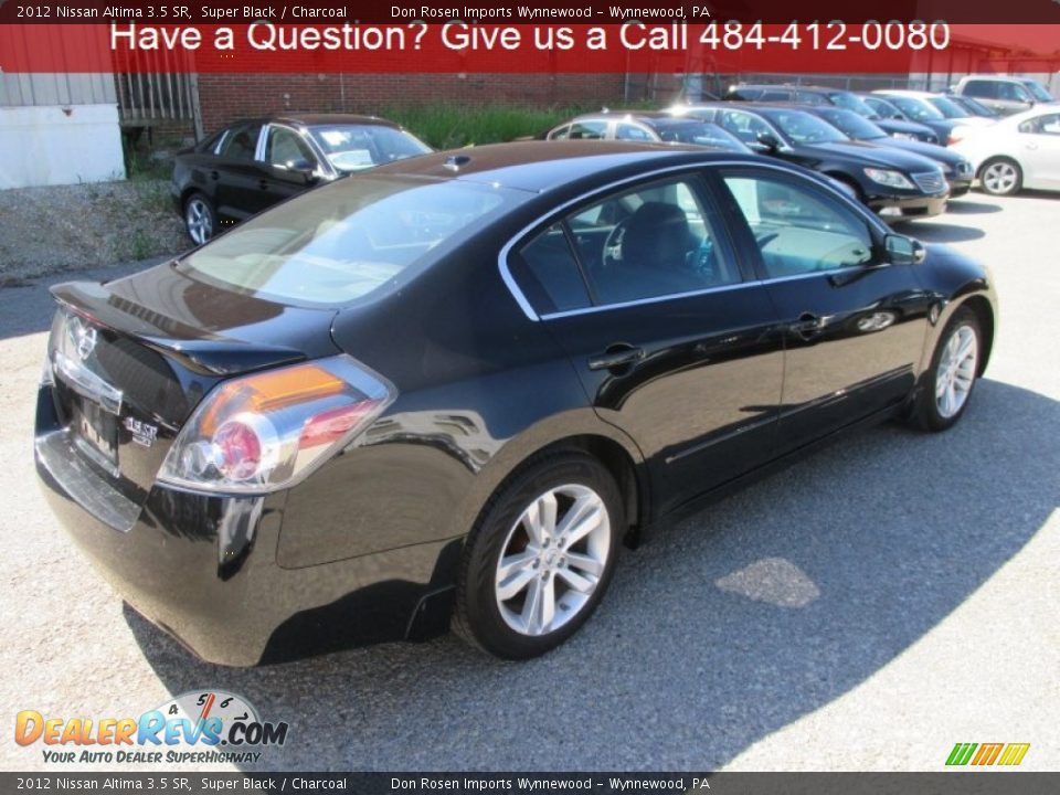2012 Nissan Altima 3.5 SR Super Black / Charcoal Photo #3