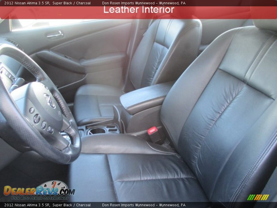 2012 Nissan Altima 3.5 SR Super Black / Charcoal Photo #4
