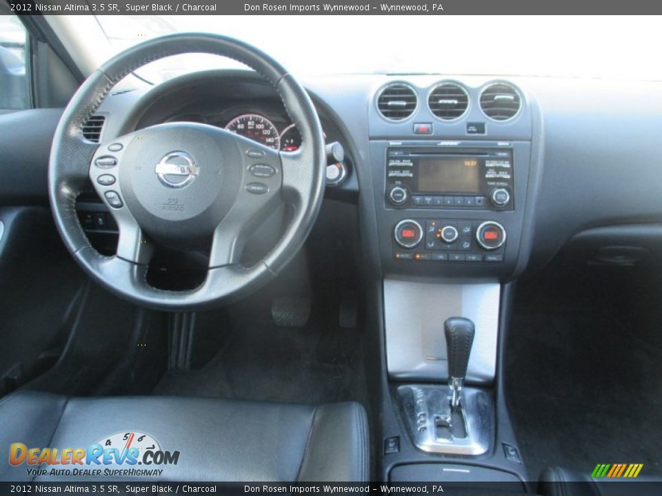 2012 Nissan Altima 3.5 SR Super Black / Charcoal Photo #5