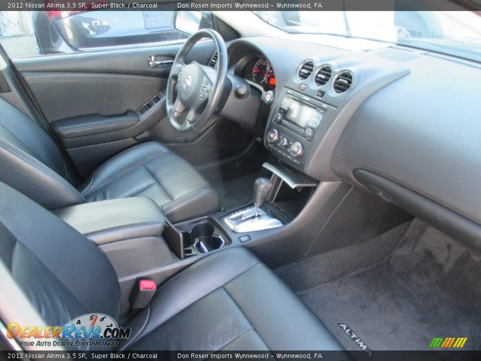 2012 Nissan Altima 3.5 SR Super Black / Charcoal Photo #6