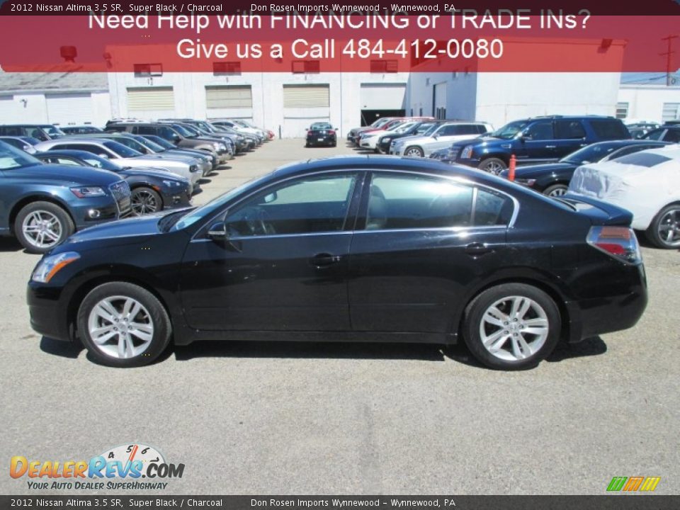 2012 Nissan Altima 3.5 SR Super Black / Charcoal Photo #7