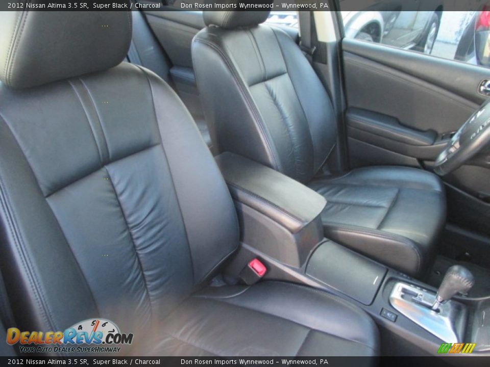 2012 Nissan Altima 3.5 SR Super Black / Charcoal Photo #10
