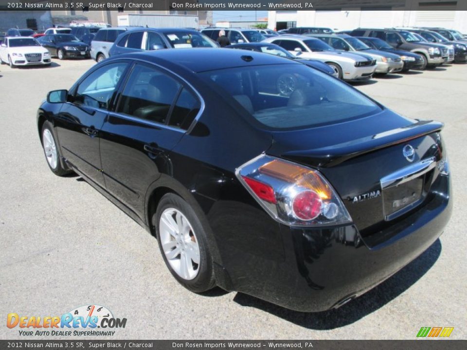 2012 Nissan Altima 3.5 SR Super Black / Charcoal Photo #12