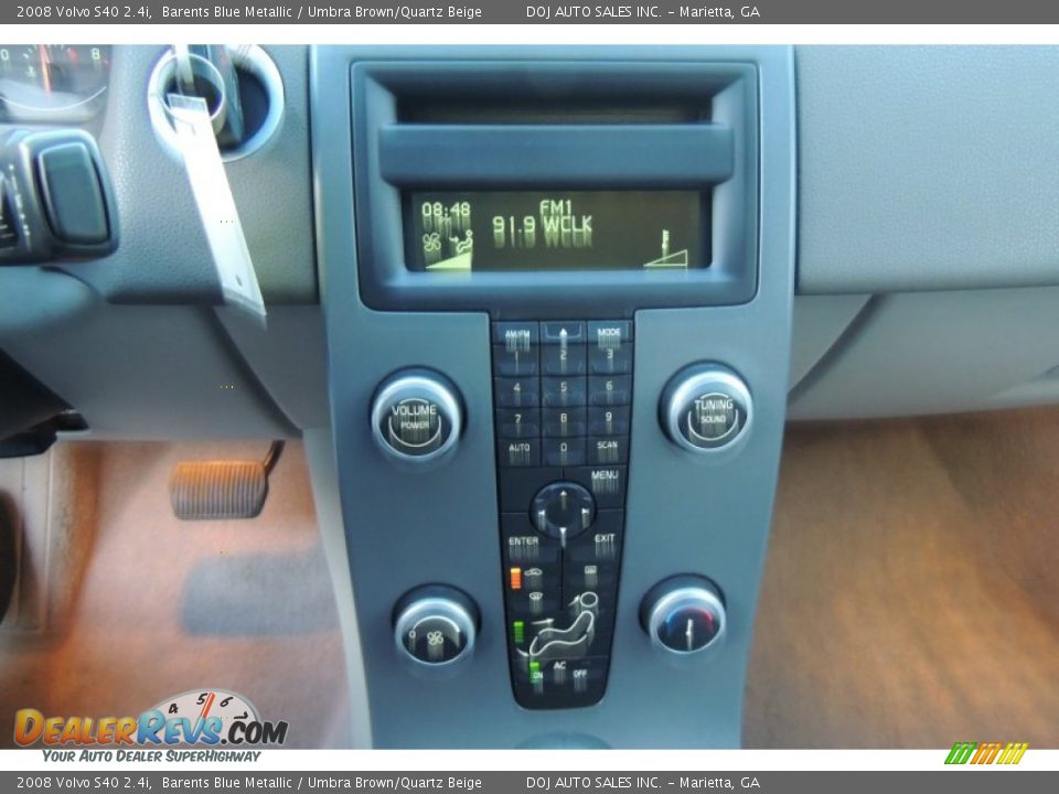 2008 Volvo S40 2.4i Barents Blue Metallic / Umbra Brown/Quartz Beige Photo #4