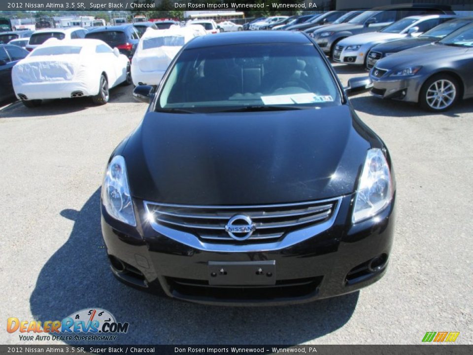 2012 Nissan Altima 3.5 SR Super Black / Charcoal Photo #13
