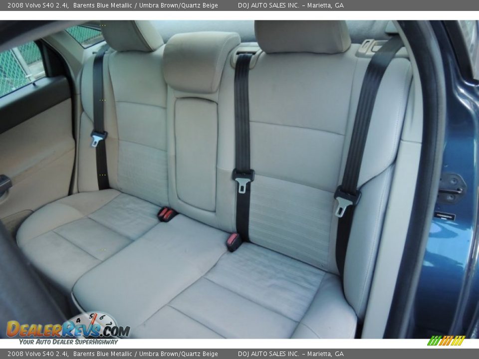 2008 Volvo S40 2.4i Barents Blue Metallic / Umbra Brown/Quartz Beige Photo #7