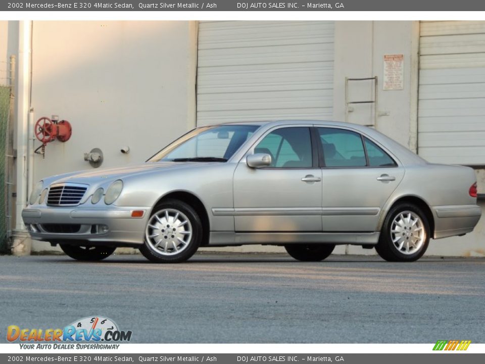 2002 Mercedes-Benz E 320 4Matic Sedan Quartz Silver Metallic / Ash Photo #3