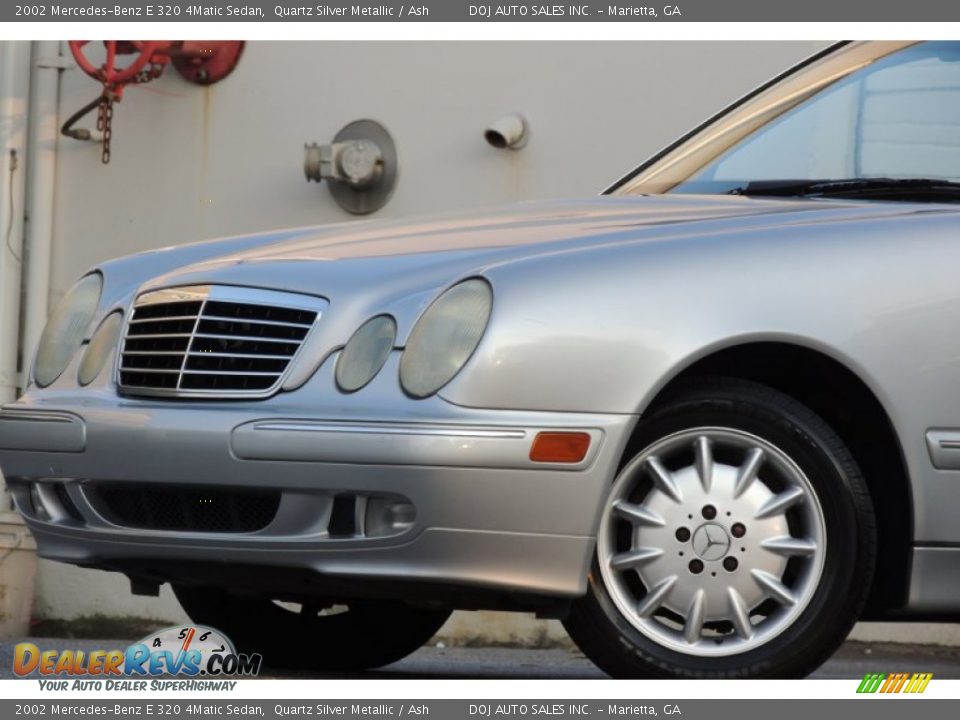 2002 Mercedes-Benz E 320 4Matic Sedan Quartz Silver Metallic / Ash Photo #34