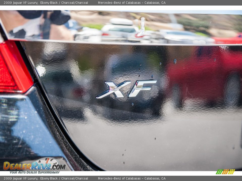 2009 Jaguar XF Luxury Ebony Black / Charcoal/Charcoal Photo #31