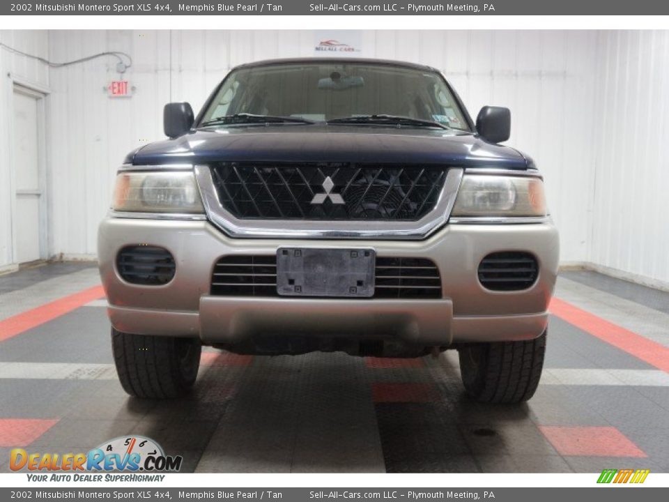 2002 Mitsubishi Montero Sport XLS 4x4 Memphis Blue Pearl / Tan Photo #4