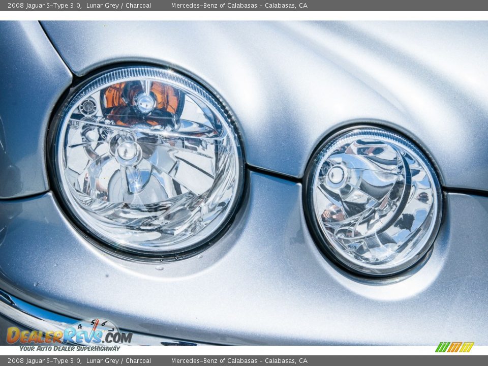 2008 Jaguar S-Type 3.0 Lunar Grey / Charcoal Photo #28