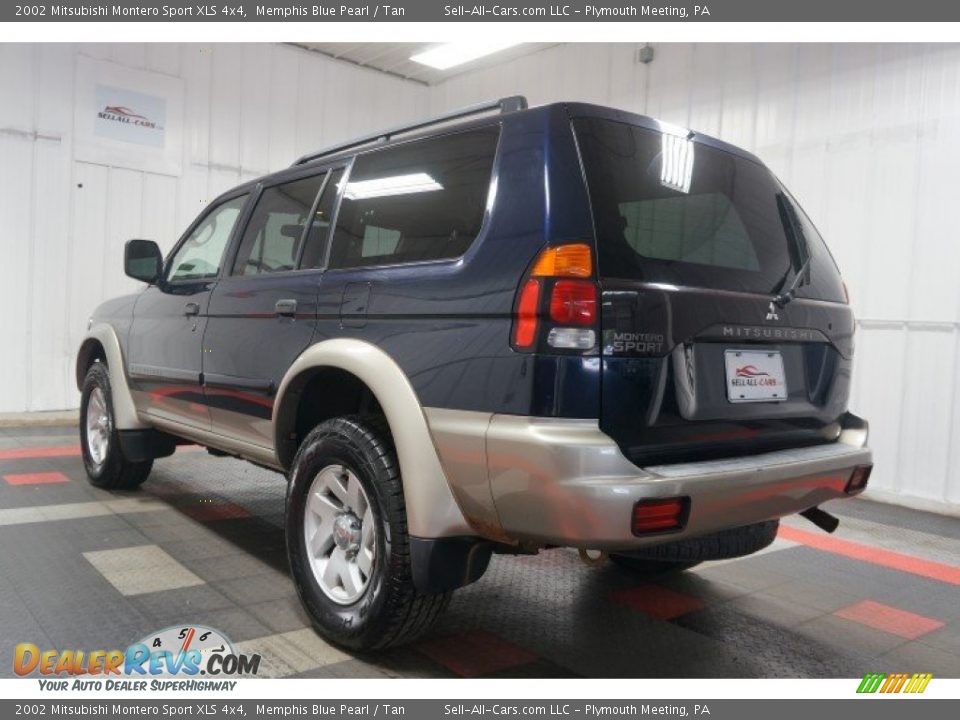 2002 Mitsubishi Montero Sport XLS 4x4 Memphis Blue Pearl / Tan Photo #10