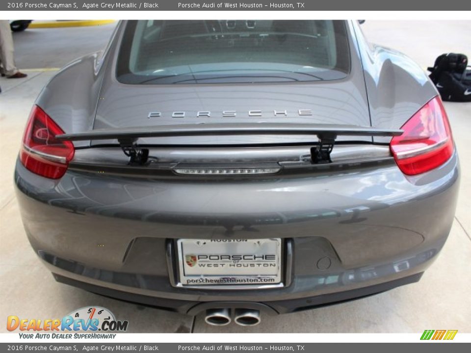 2016 Porsche Cayman S Agate Grey Metallic / Black Photo #8