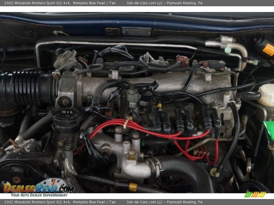 2002 Mitsubishi Montero Sport XLS 4x4 Memphis Blue Pearl / Tan Photo #31