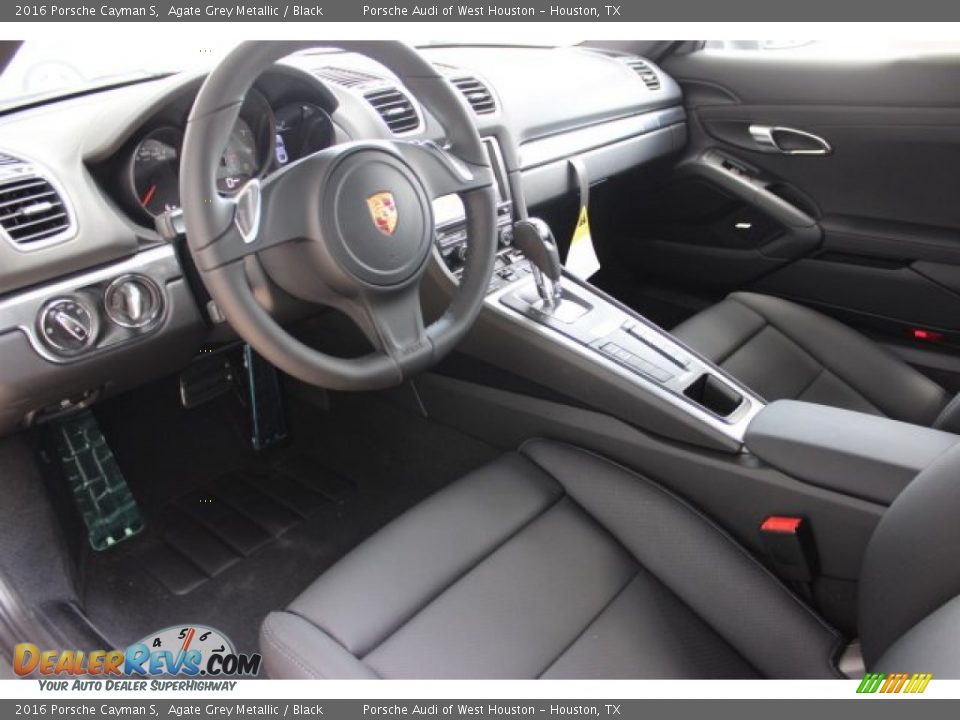 Black Interior - 2016 Porsche Cayman S Photo #15