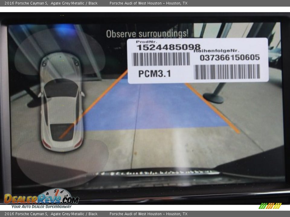 2016 Porsche Cayman S Agate Grey Metallic / Black Photo #23