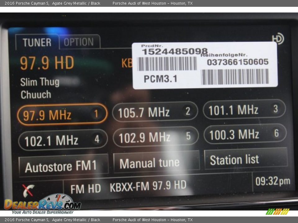 2016 Porsche Cayman S Agate Grey Metallic / Black Photo #24