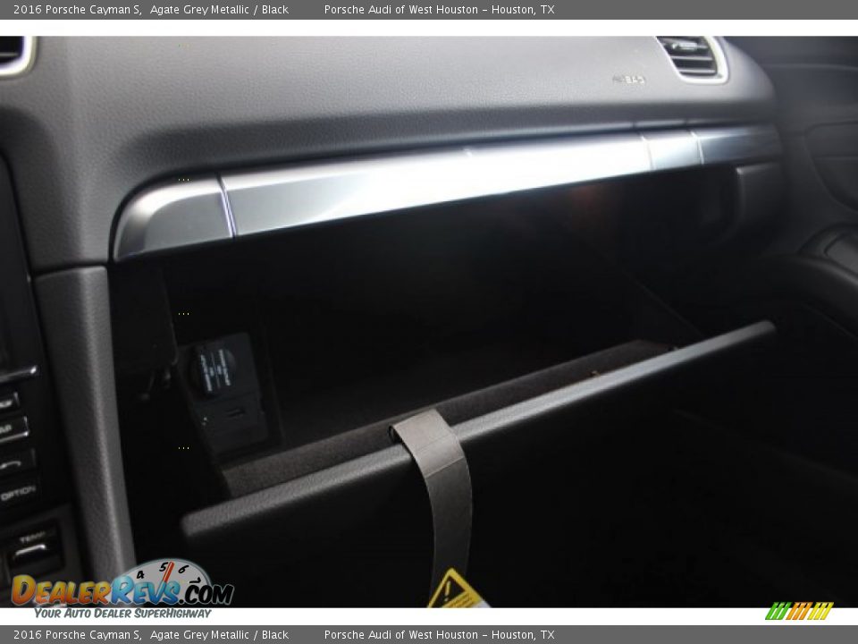 2016 Porsche Cayman S Agate Grey Metallic / Black Photo #25