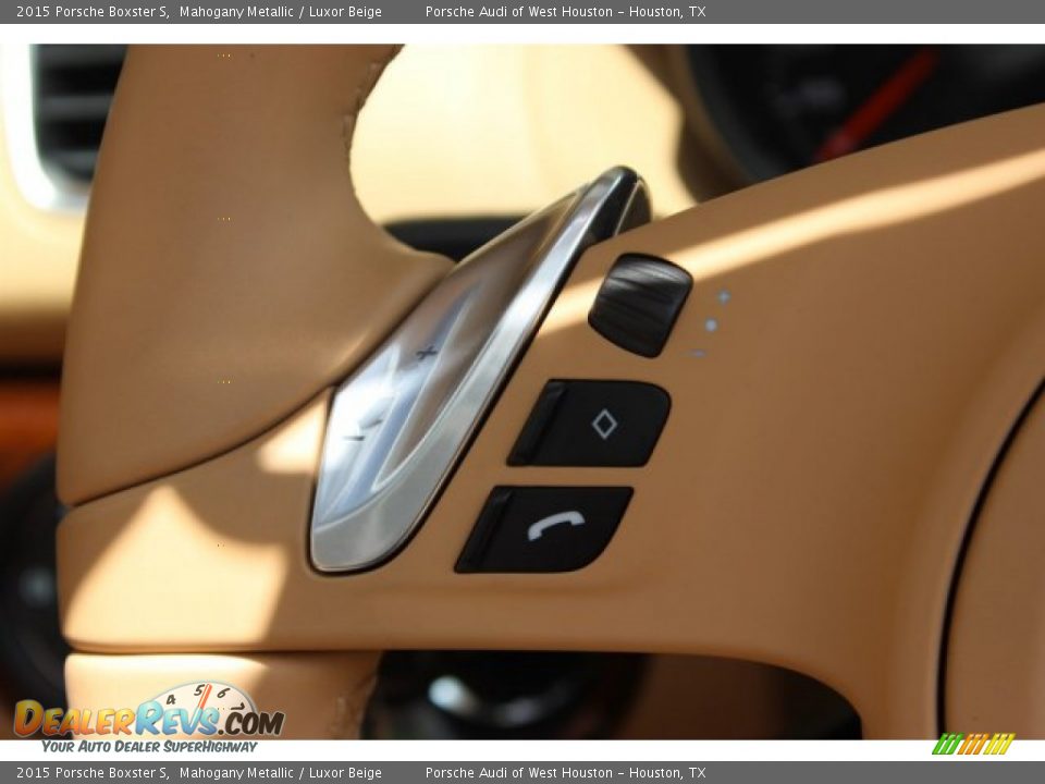 2015 Porsche Boxster S Mahogany Metallic / Luxor Beige Photo #31