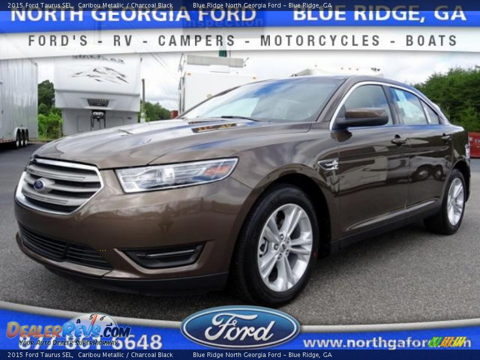 2015 Ford Taurus SEL Caribou Metallic / Charcoal Black Photo #1