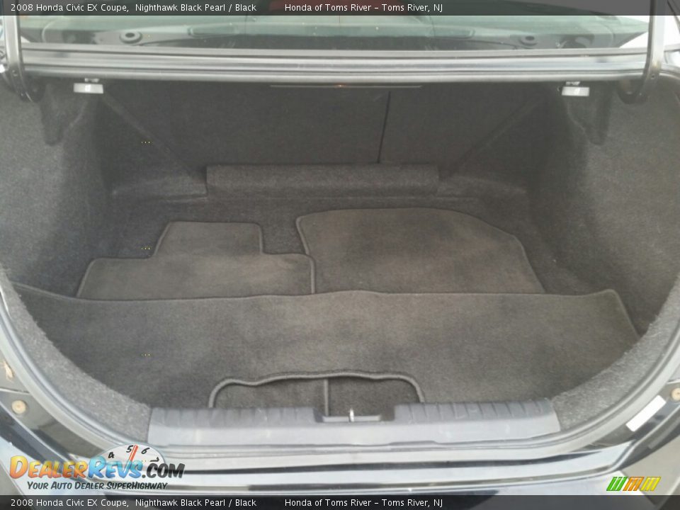 2008 Honda Civic EX Coupe Nighthawk Black Pearl / Black Photo #6