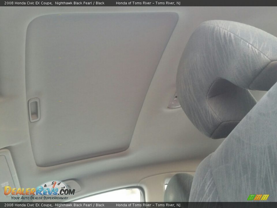 2008 Honda Civic EX Coupe Nighthawk Black Pearl / Black Photo #11