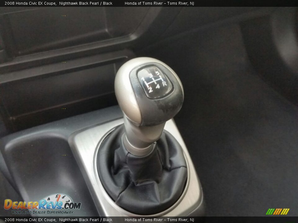2008 Honda Civic EX Coupe Nighthawk Black Pearl / Black Photo #15