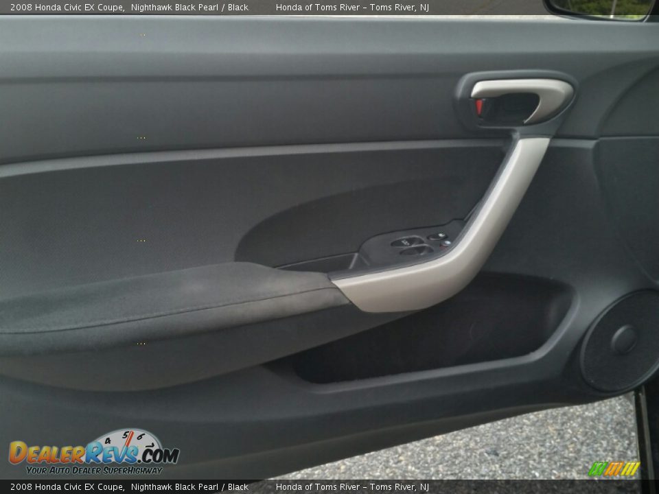 2008 Honda Civic EX Coupe Nighthawk Black Pearl / Black Photo #20