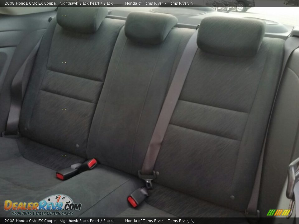 2008 Honda Civic EX Coupe Nighthawk Black Pearl / Black Photo #21