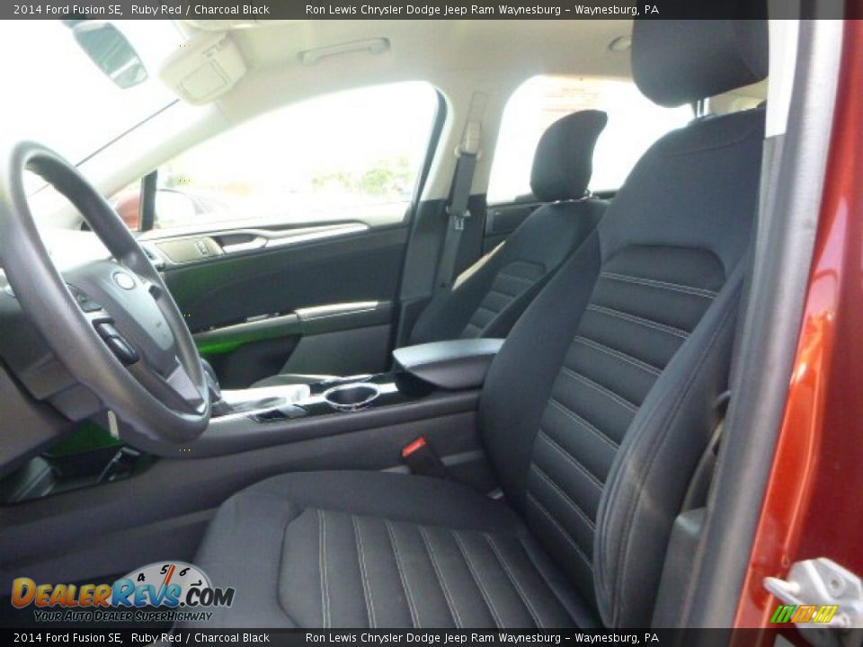 2014 Ford Fusion SE Ruby Red / Charcoal Black Photo #13