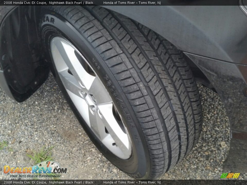 2008 Honda Civic EX Coupe Nighthawk Black Pearl / Black Photo #26