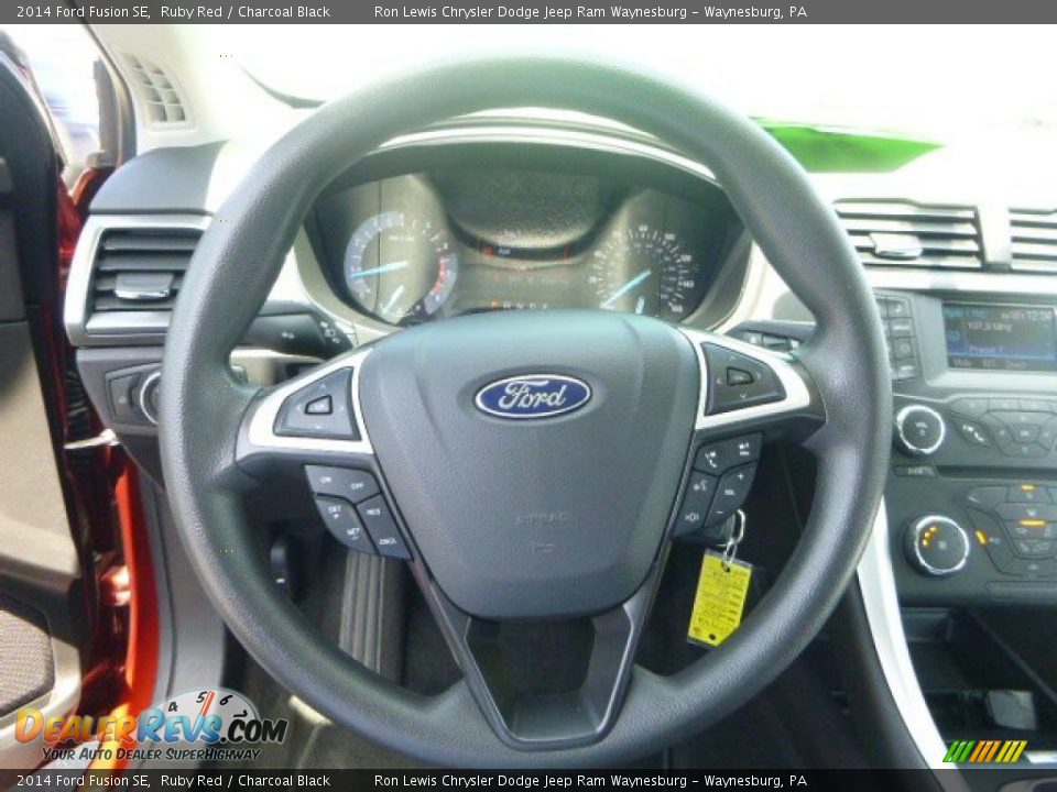 2014 Ford Fusion SE Ruby Red / Charcoal Black Photo #16