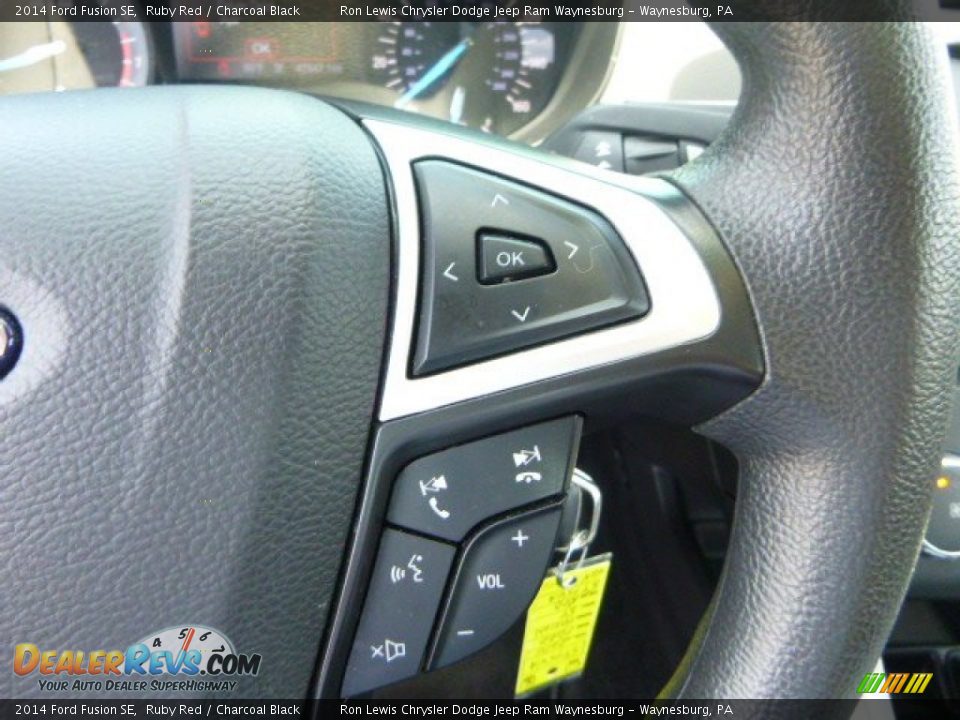 2014 Ford Fusion SE Ruby Red / Charcoal Black Photo #17