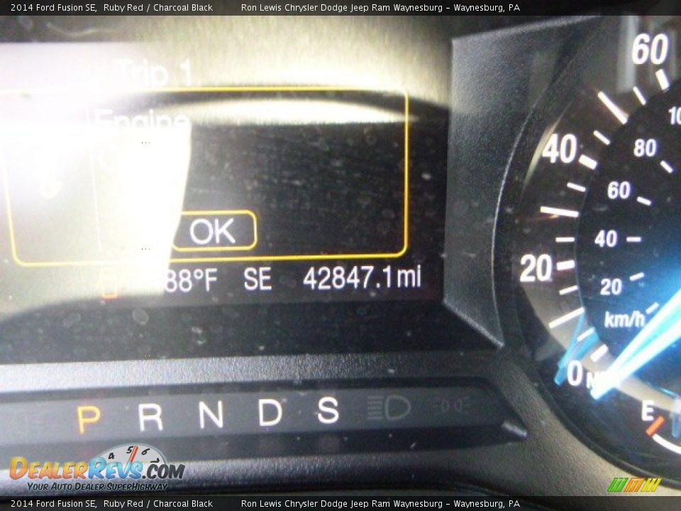 2014 Ford Fusion SE Ruby Red / Charcoal Black Photo #19