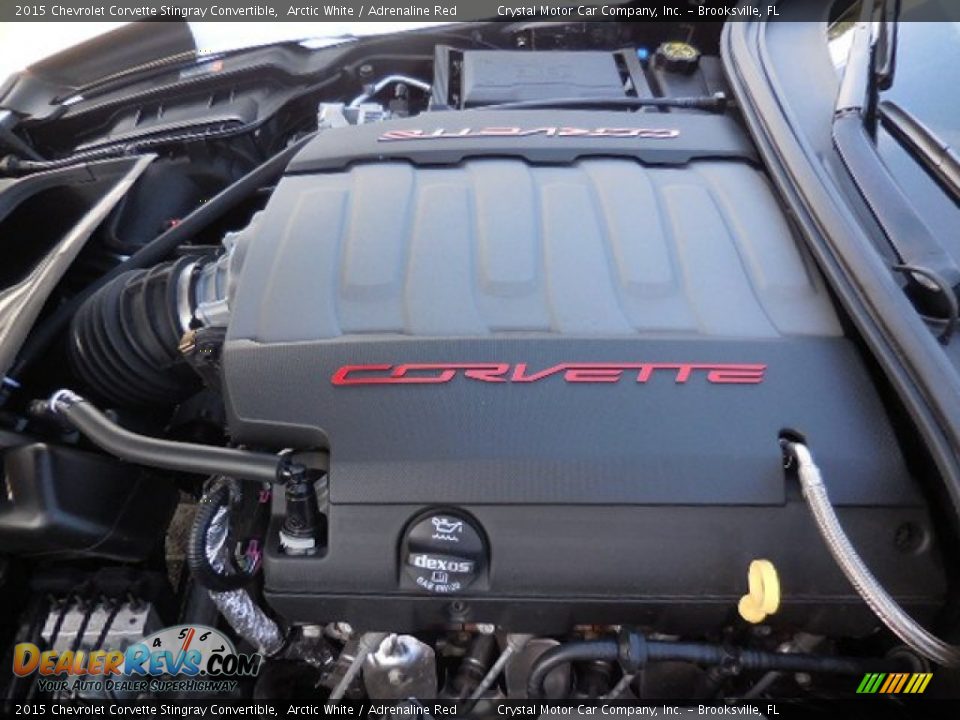 2015 Chevrolet Corvette Stingray Convertible Arctic White / Adrenaline Red Photo #15
