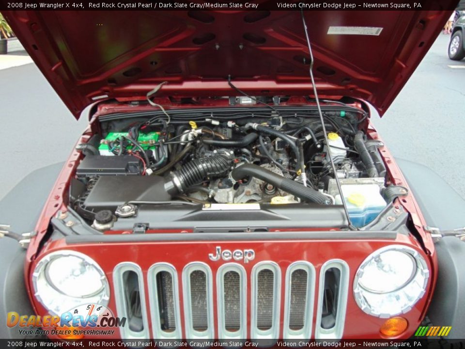 2008 Jeep Wrangler X 4x4 Red Rock Crystal Pearl / Dark Slate Gray/Medium Slate Gray Photo #10