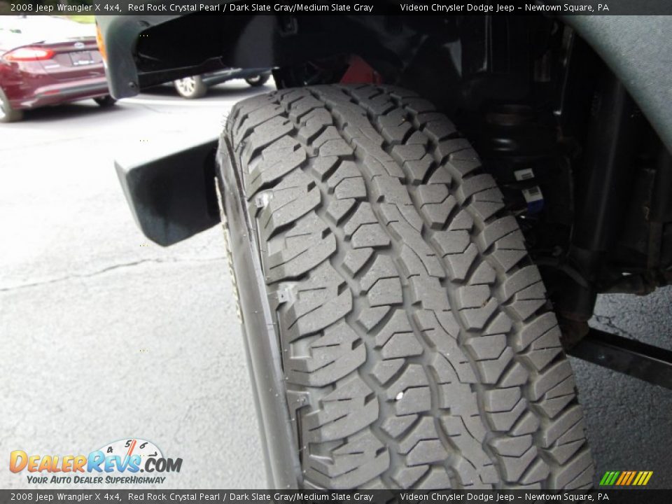 2008 Jeep Wrangler X 4x4 Red Rock Crystal Pearl / Dark Slate Gray/Medium Slate Gray Photo #12