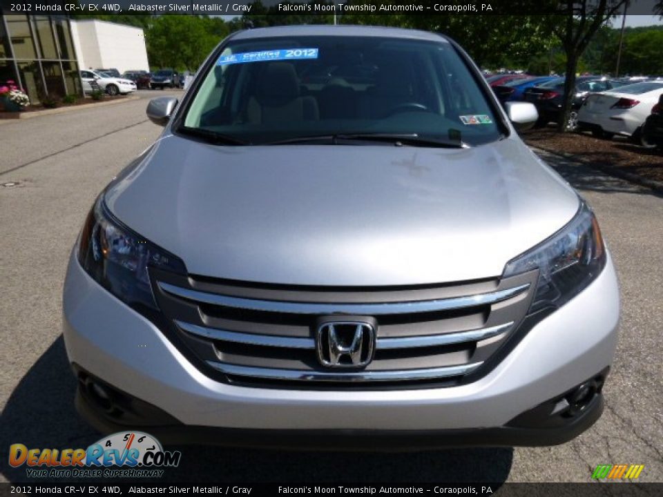 2012 Honda CR-V EX 4WD Alabaster Silver Metallic / Gray Photo #8