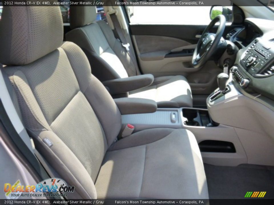 2012 Honda CR-V EX 4WD Alabaster Silver Metallic / Gray Photo #10